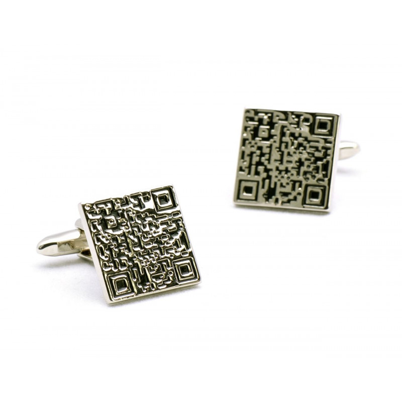Boutons de manchette QR code