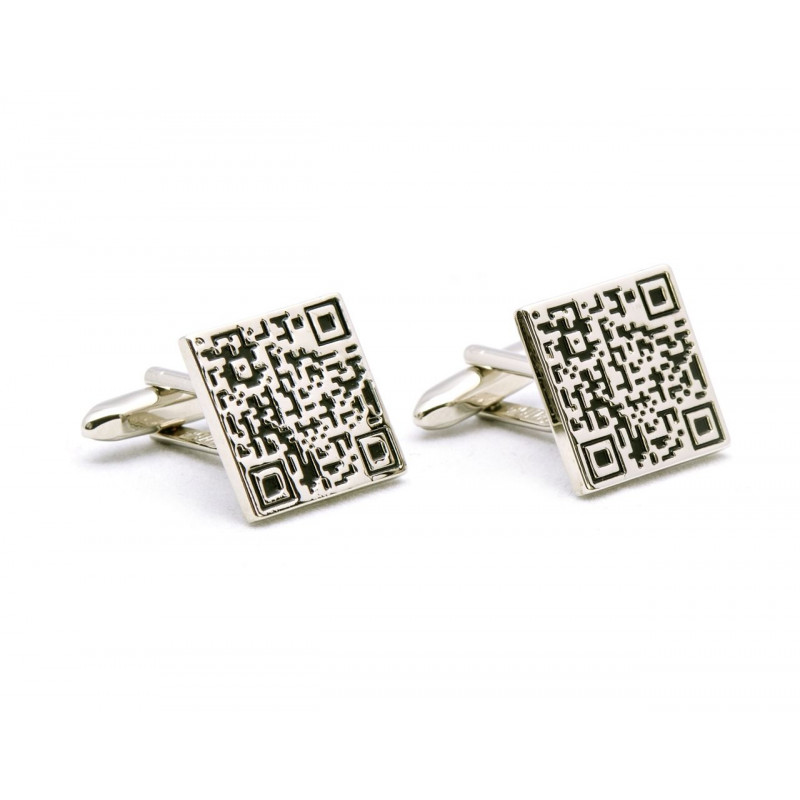 Boutons de manchette QR code