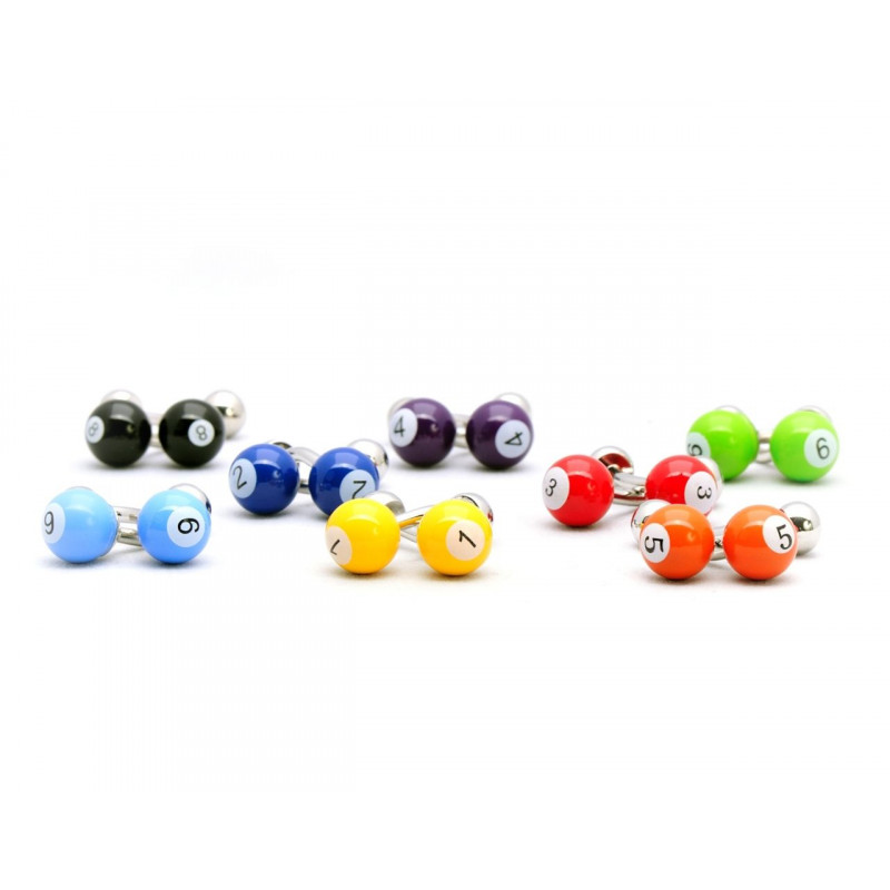 Boutons de manchette Ensemble billards