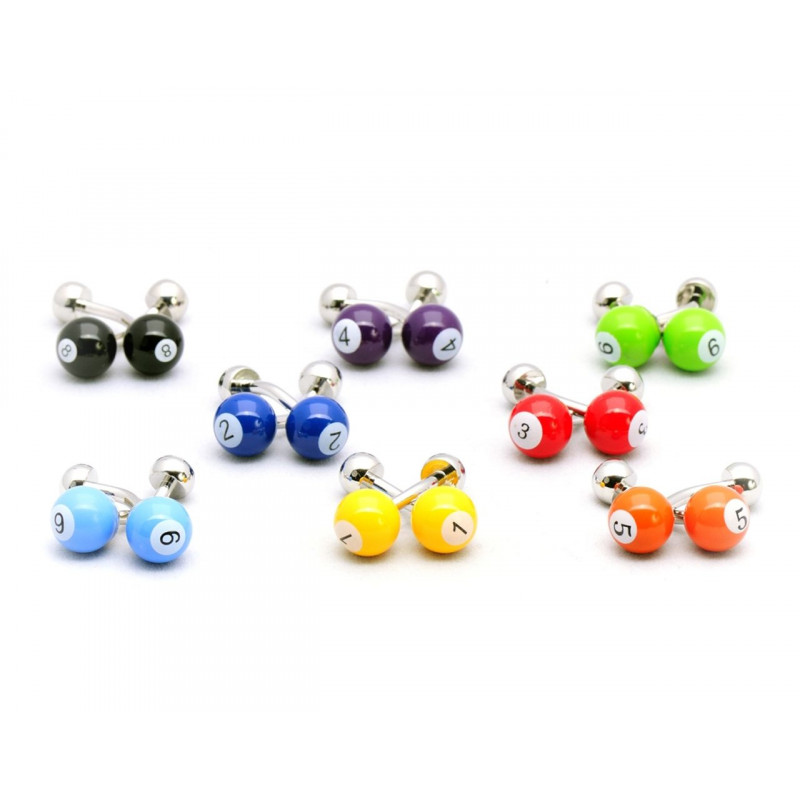 Boutons de manchette Ensemble billards