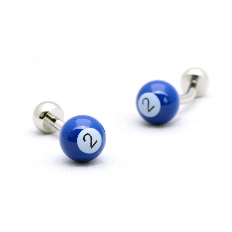 Dark Blue Billiard Ball Cufflinks