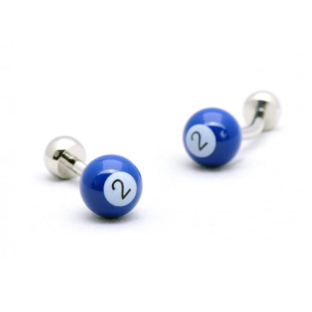 Dark Blue Billiard Ball Cufflinks