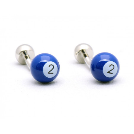 Dark Blue Billiard Ball Cufflinks