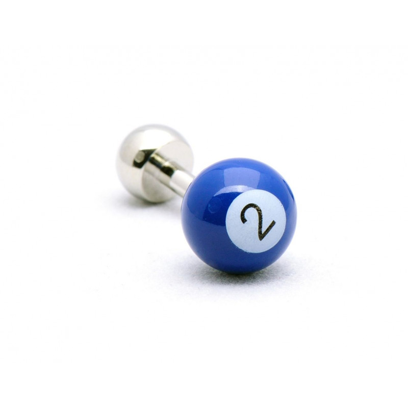 Boutons de manchette billard bleu foncé