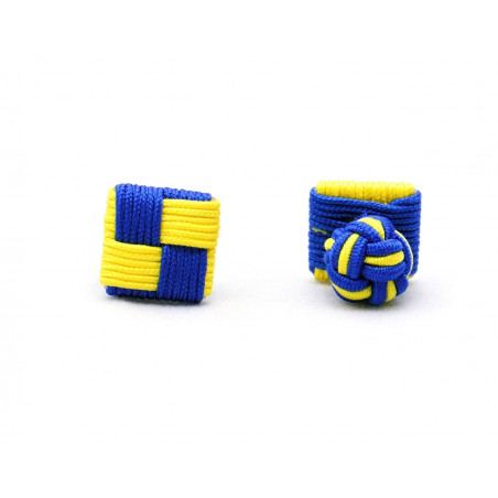 Stockholm-Kiev Silk Knot Cufflinks