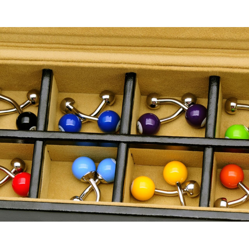 Boutons de manchette Coffret billards
