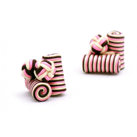Kathmandu Silk Knot Cufflinks