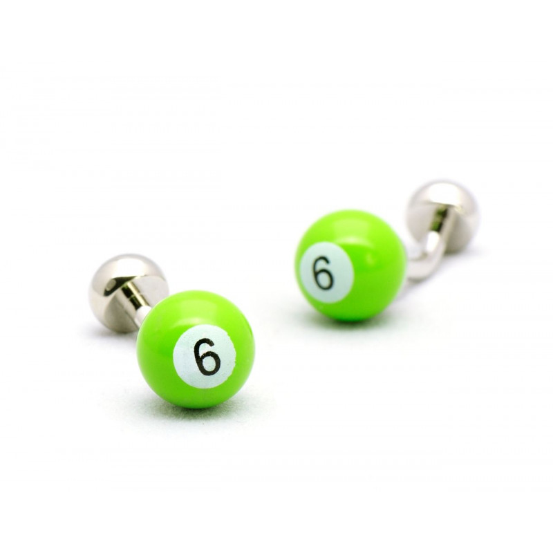 Green Billiard Ball Cufflinks