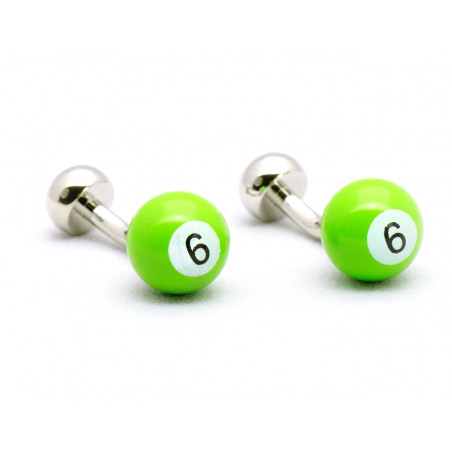 Green Billiard Ball Cufflinks