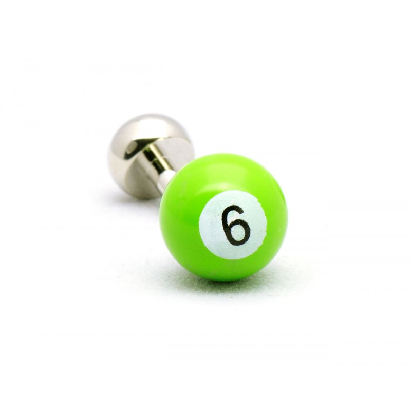 Boutons de manchette Billard vert