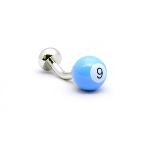 Sky-Blue Billiard Ball Cufflinks
