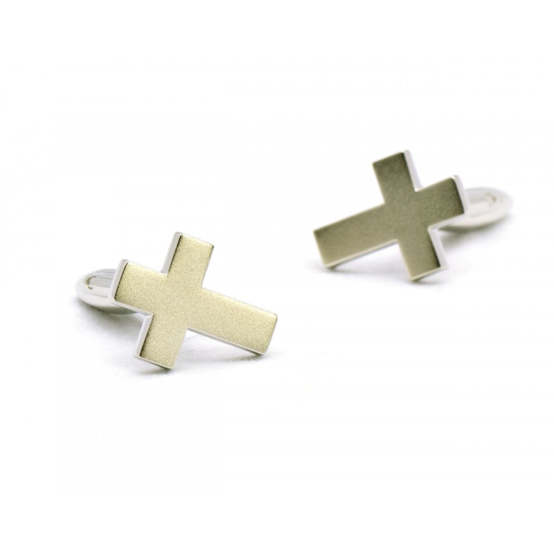 Silver Cross Cufflinks