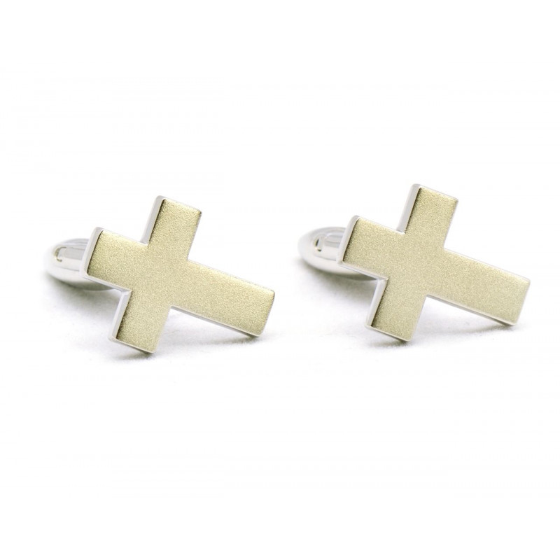 Silver Cross Cufflinks