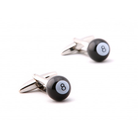 8-Ball Billiards Cufflinks