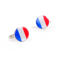 France Tricolour Cufflinks