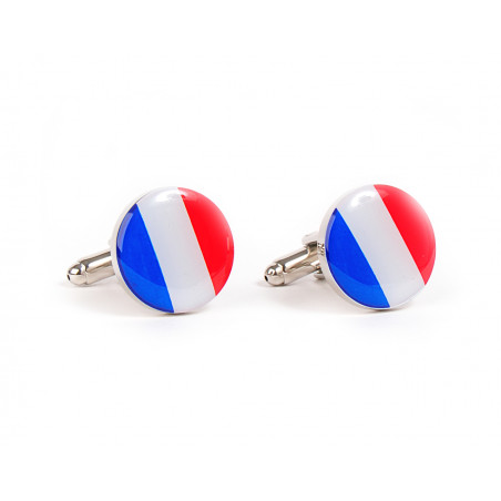 France Tricolour Cufflinks