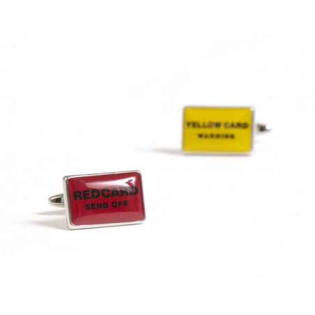 Red & Yellow Card Cufflinks