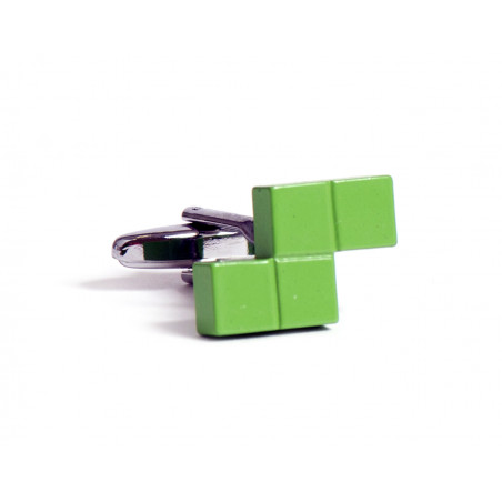 Green Tetris Cufflinks