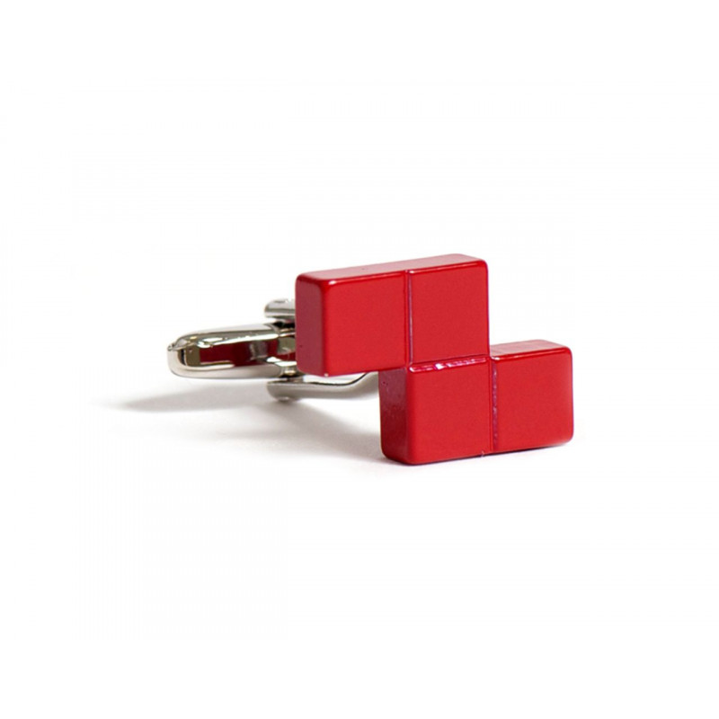 Boutons de manchette Tetris Z rouge