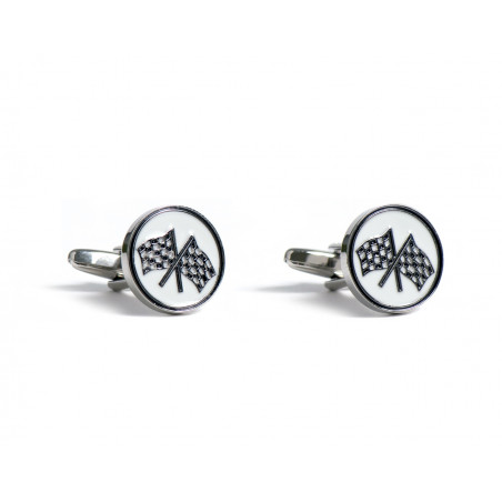 Racing Checkered Flag Cufflinks
