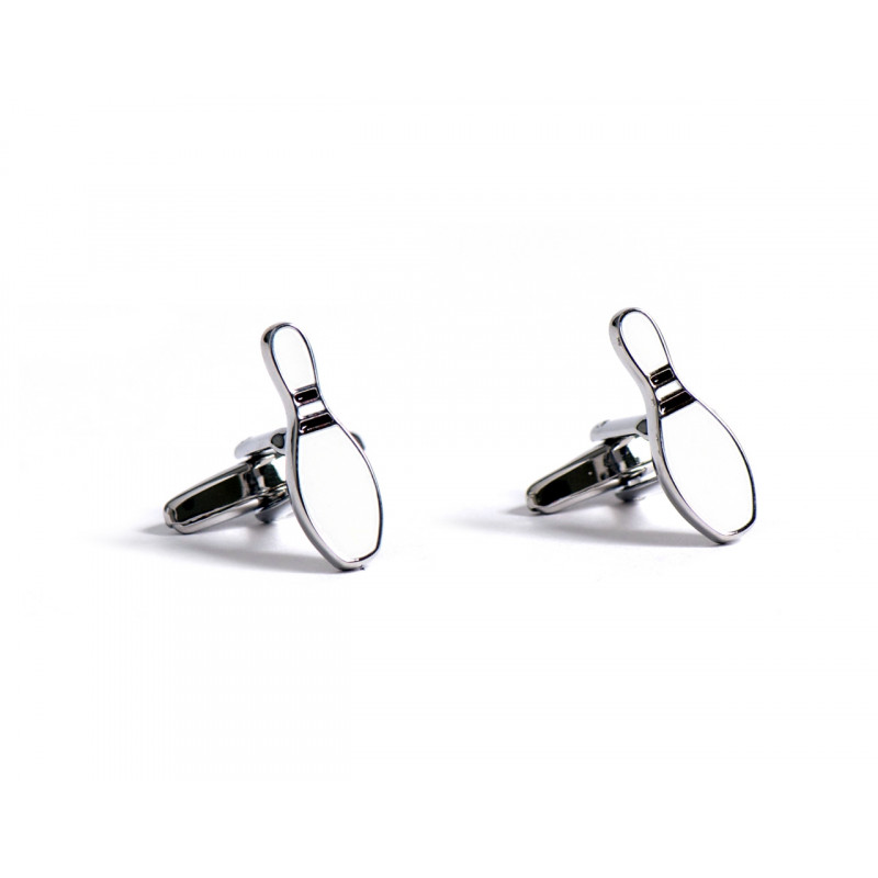 Boutons de manchette originaux quille de bowling