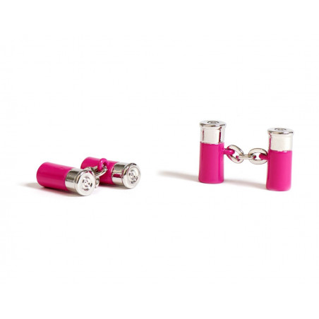 Pink Shotgun Cartridge Cufflinks