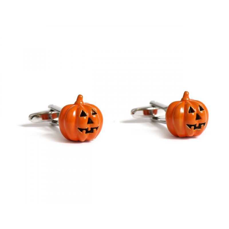 Boutons de manchette citrouille halloween Trick or treats