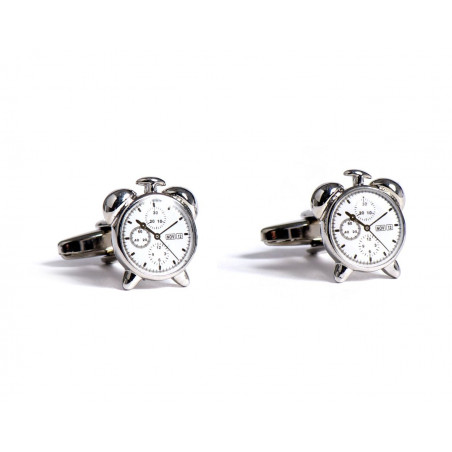 "Wake Up" Alarm Clock Cufflinks