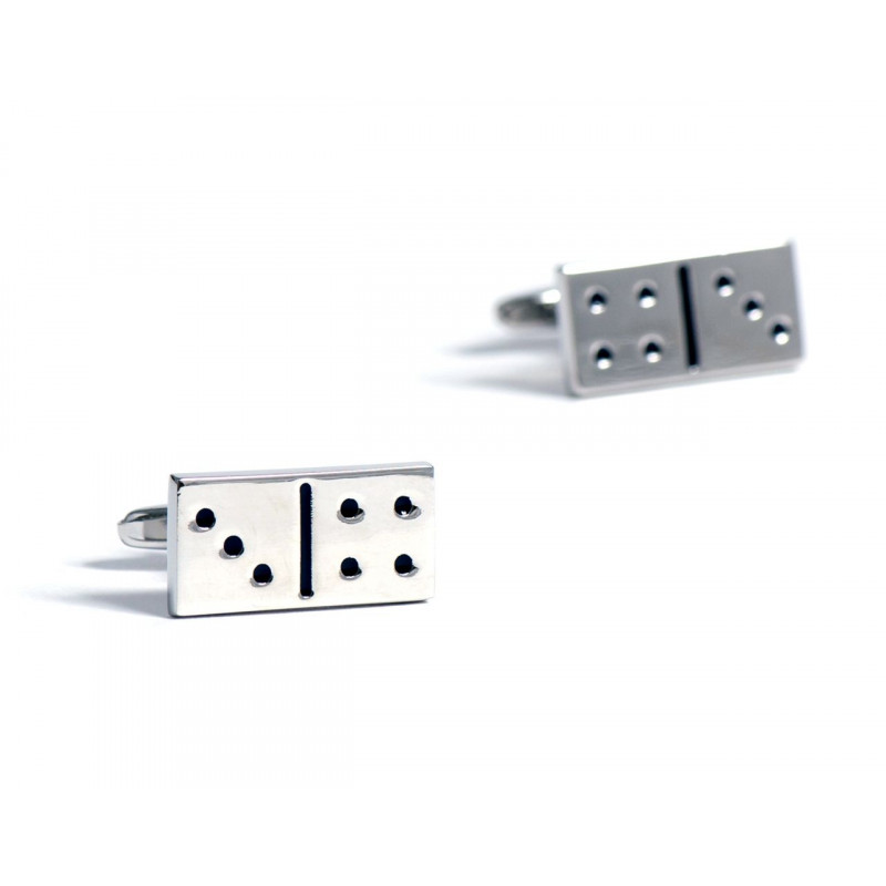 Boutons de manchette décalés Dominos