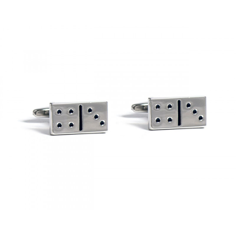Boutons de manchette décalés Dominos 2