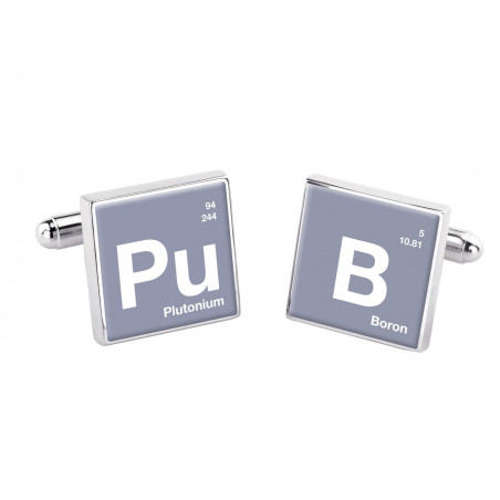 PuB Periodic Table Cufflinks