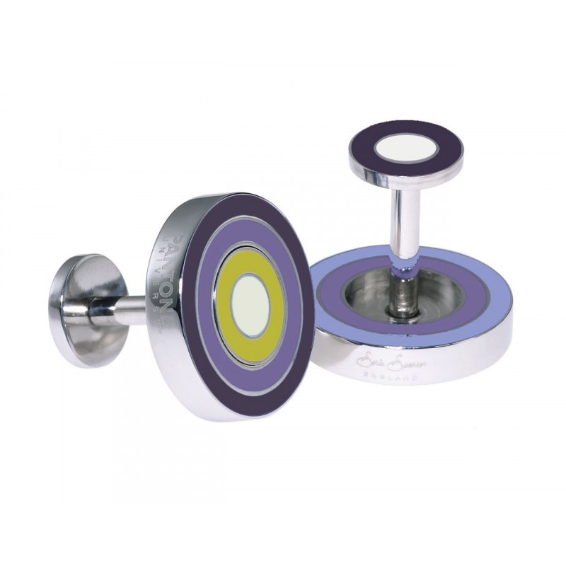 Boutons de manchette Prism Violet Round