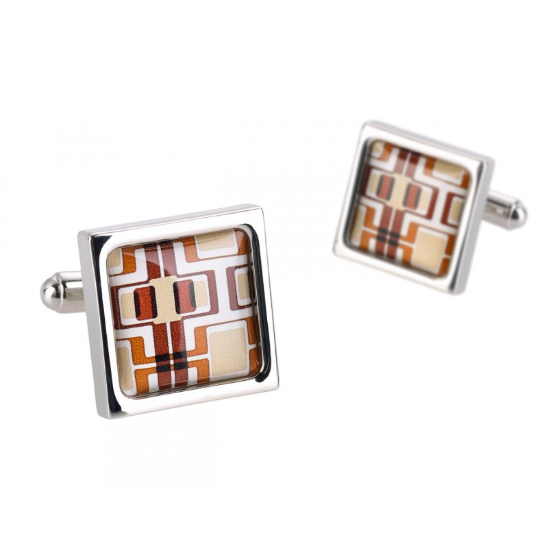 Brown Wallpaper Cufflinks
