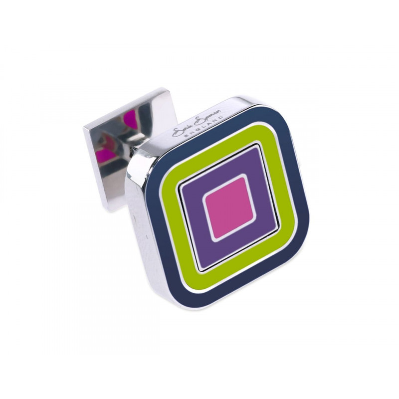 Boutons de manchette Rose Violet Square