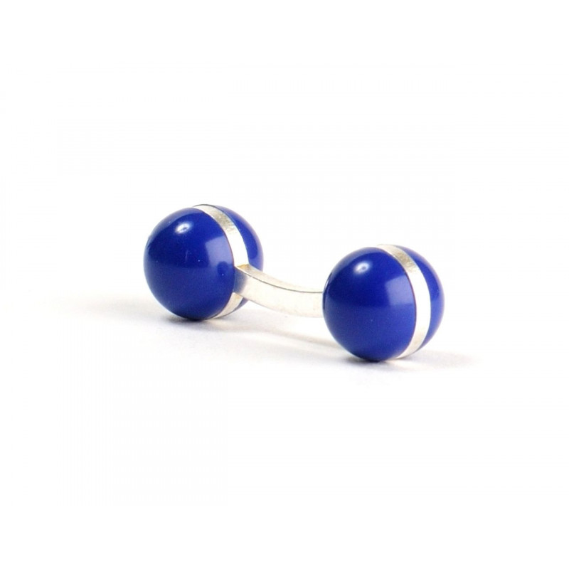Boutons de manchette Boules bleues