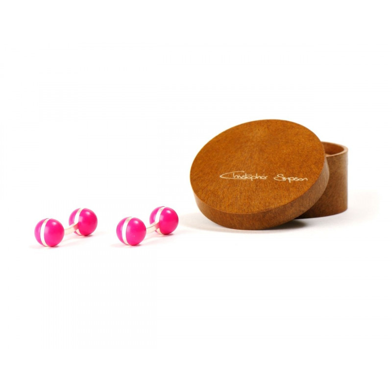 Boutons de manchette Boules cerises
