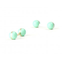 Mint Green Balls Cufflinks