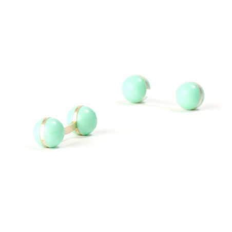 Mint Green Balls Cufflinks