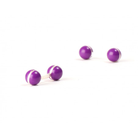 Purple Ball Cufflinks
