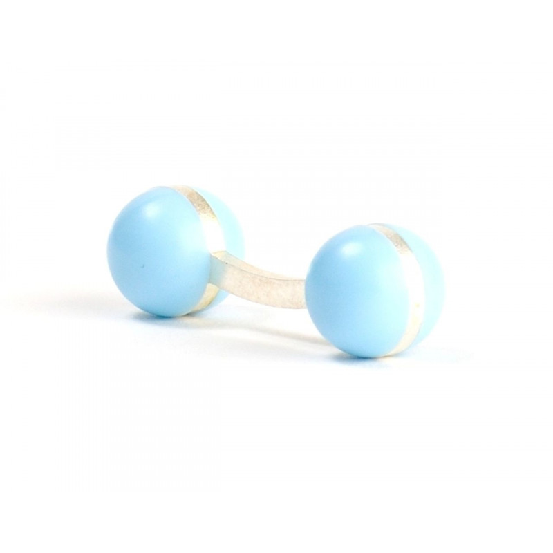 Pastel Blue Ball Cufflinks