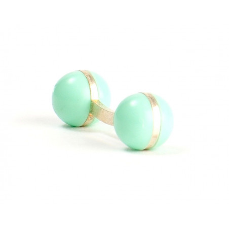Mint Green Balls Cufflinks