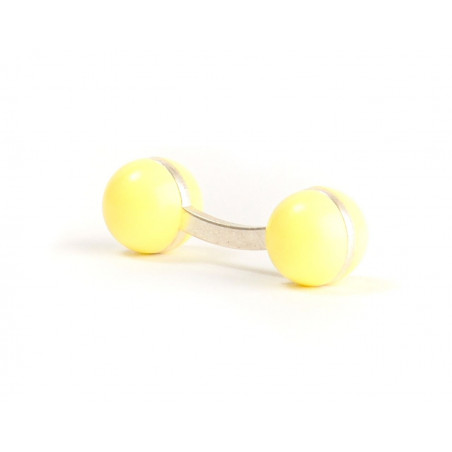 Pastel Yellow Balls Cufflinks