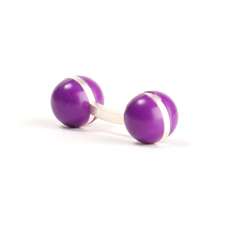 Boutons de manchette Boules violet