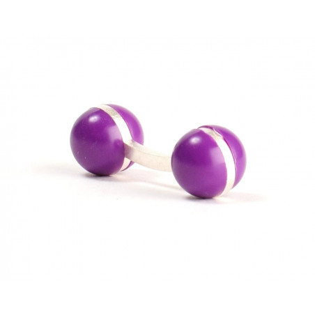 Purple Ball Cufflinks