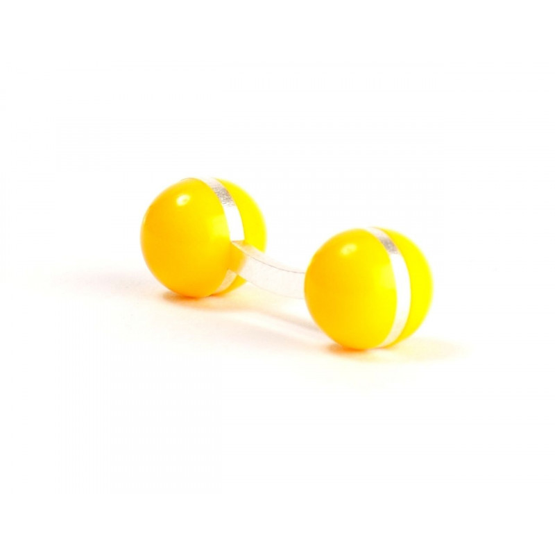 Boutons de manchette Boules jaunes