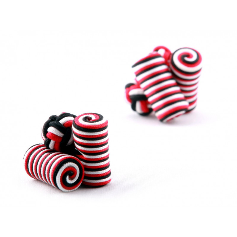 Cylindre noir, blanc, rouge