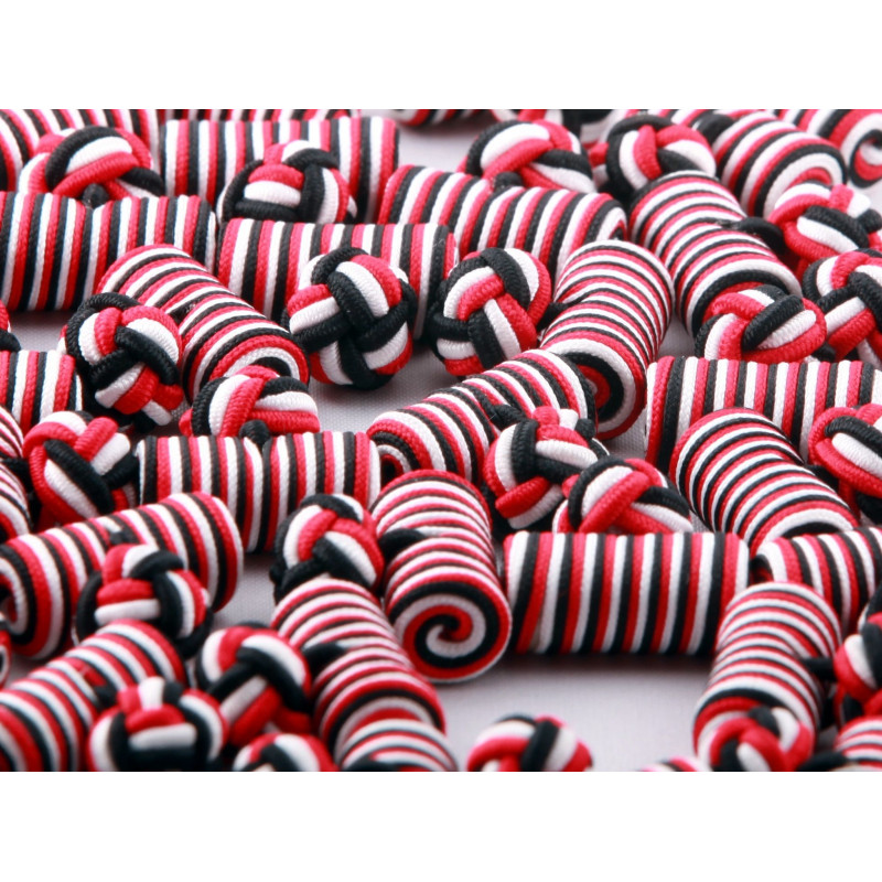 Cylindre noir, blanc, rouge