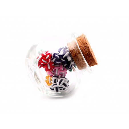 Seven Wonders of the World Silk Knot Jar