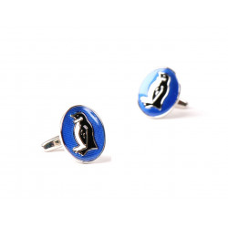 Penguin Cufflinks (Blue)