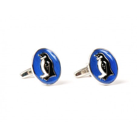 Penguin Cufflinks (Blue)